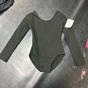 Weissman black Long Sleeve Bodysuit